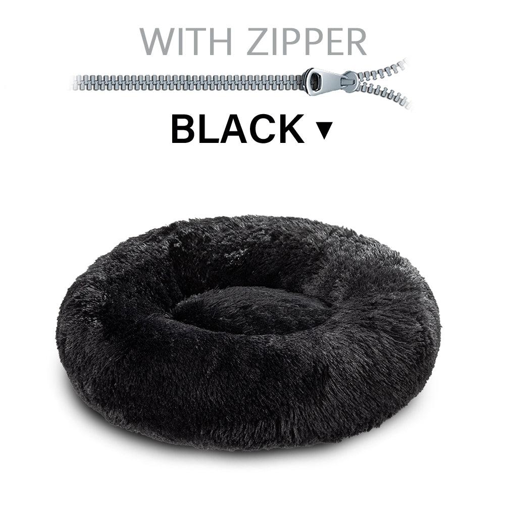 The Snugglepaws Plush Donut Pet Bed: Luxuriously Cozy Haven For Dogs And Cats